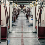 an empty Toronto subway car