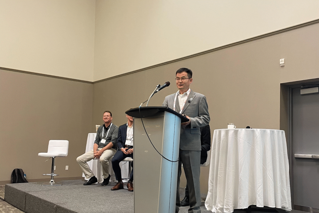Dr. Jingtao Ma speaks at ITS Canada 2025.