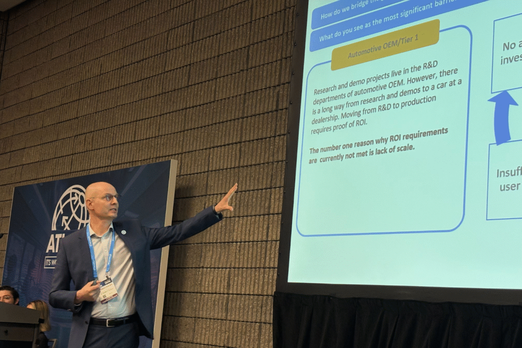Thomas Bauer presenting at the conference