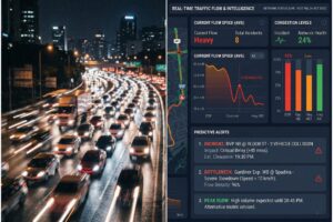 Side-by-side comparison of reactive traffic response and proactive data monitoring
